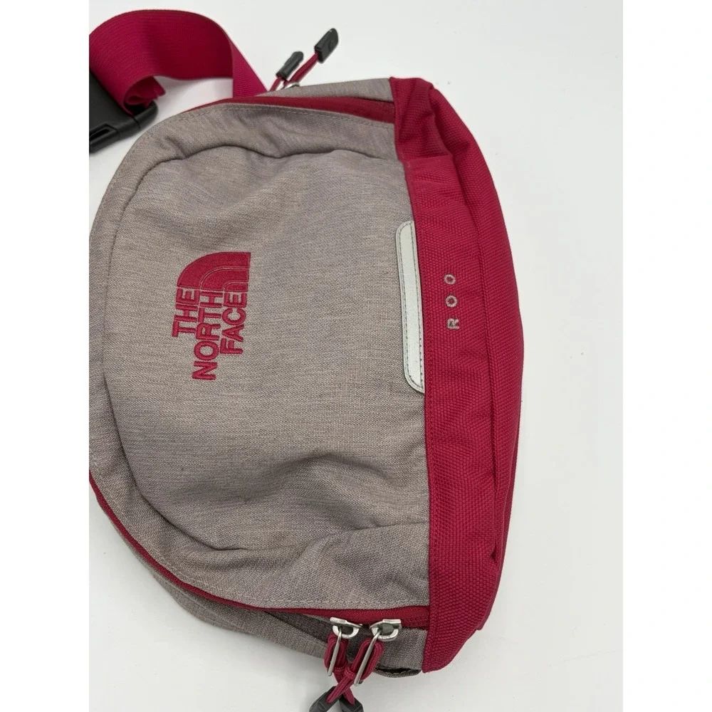The North Face ROO Waist Fanny Pack Bag Multicolor Hiking Outdoors Gray Red Pink
